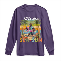 Hawaiian Bigfoot Christmas In July Long Sleeve Shirt Tis The Sea-Sun