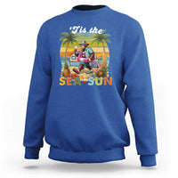 Hawaiian Bigfoot Christmas In July Sweatshirt Tis The Sea-Sun