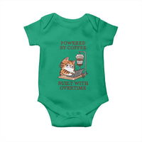 Funny Cat Drinking Coffee Baby Onesie I Dont Care What Day It Is Its Early I Want Coffee - Wonder Print Shop