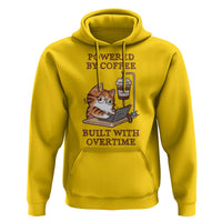 Funny Cat Drinking Coffee Hoodie I Dont Care What Day It Is Its Early I Want Coffee - Wonder Print Shop