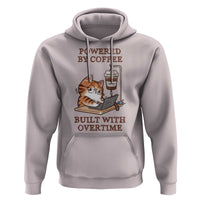 Funny Cat Drinking Coffee Hoodie I Dont Care What Day It Is Its Early I Want Coffee - Wonder Print Shop