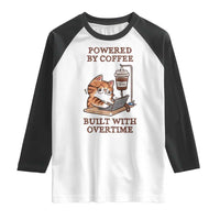 Funny Cat Drinking Coffee Raglan Shirt I Dont Care What Day It Is Its Early I Want Coffee - Wonder Print Shop