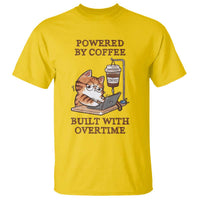 Funny Cat Drinking Coffee T Shirt I Dont Care What Day It Is Its Early I Want Coffee - Wonder Print Shop