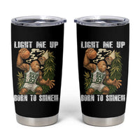 Funny Bigfoot Basketball Tumbler Cup Light Me Up Born To Shine - Wonder Print Shop