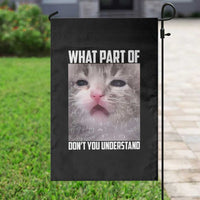 Funny Math Cat Lover Garden Flag What Part Of Do Not You Understand - Wonder Print Shop