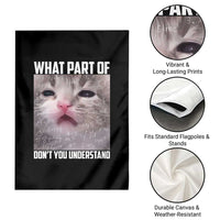 Funny Math Cat Lover Garden Flag What Part Of Do Not You Understand - Wonder Print Shop