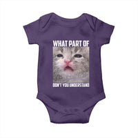 Funny Math Cat Lover Baby Onesie What Part Of Do Not You Understand - Wonder Print Shop