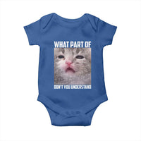Funny Math Cat Lover Baby Onesie What Part Of Do Not You Understand - Wonder Print Shop