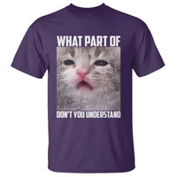 Funny Math Cat Lover T Shirt What Part Of Do Not You Understand - Wonder Print Shop