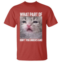 Funny Math Cat Lover T Shirt What Part Of Do Not You Understand - Wonder Print Shop