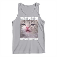 Funny Math Cat Lover Tank Top What Part Of Do Not You Understand - Wonder Print Shop