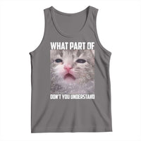 Funny Math Cat Lover Tank Top What Part Of Do Not You Understand - Wonder Print Shop