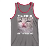 Funny Math Cat Lover Tank Top What Part Of Do Not You Understand - Wonder Print Shop