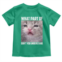 Funny Math Cat Lover Toddler T Shirt What Part Of Do Not You Understand - Wonder Print Shop