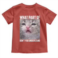 Funny Math Cat Lover Toddler T Shirt What Part Of Do Not You Understand - Wonder Print Shop