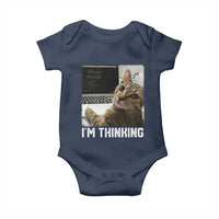 Tech Support Cat Baby Onesie I'm Thinking Funny Computer Engineer Coding Kitty - Wonder Print Shop