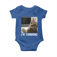 Tech Support Cat Baby Onesie I'm Thinking Funny Computer Engineer Coding Kitty - Wonder Print Shop