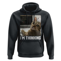 Tech Support Cat Hoodie I'm Thinking Funny Computer Engineer Coding Kitty - Wonder Print Shop