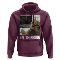 Tech Support Cat Hoodie I'm Thinking Funny Computer Engineer Coding Kitty - Wonder Print Shop