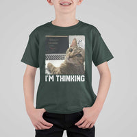 Tech Support Cat T Shirt For Kid I'm Thinking Funny Computer Engineer Coding Kitty - Wonder Print Shop