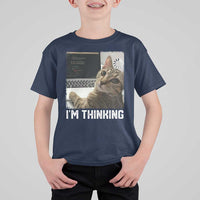 Tech Support Cat T Shirt For Kid I'm Thinking Funny Computer Engineer Coding Kitty - Wonder Print Shop