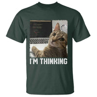 Tech Support Cat T Shirt I'm Thinking Funny Computer Engineer Coding Kitty - Wonder Print Shop