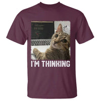 Tech Support Cat T Shirt I'm Thinking Funny Computer Engineer Coding Kitty - Wonder Print Shop