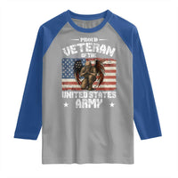 US Army Veteran Tribute Raglan Shirt American Flag Angel Soldier Memorial - Wonder Print Shop