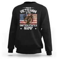 US Army Veteran Tribute Sweatshirt American Flag Angel Soldier Memorial - Wonder Print Shop