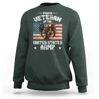US Army Veteran Tribute Sweatshirt American Flag Angel Soldier Memorial - Wonder Print Shop
