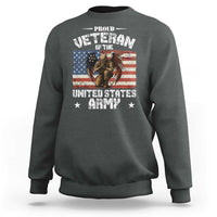 US Army Veteran Tribute Sweatshirt American Flag Angel Soldier Memorial - Wonder Print Shop
