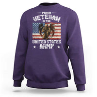 US Army Veteran Tribute Sweatshirt American Flag Angel Soldier Memorial - Wonder Print Shop