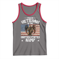 US Army Veteran Tribute Tank Top American Flag Angel Soldier Memorial - Wonder Print Shop