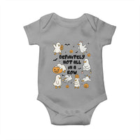 Funny Duck Ghost Halloween Baby Onesie Most Definitely Not All In A Row - Wonder Print Shop