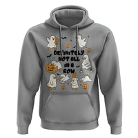 Funny Duck Ghost Halloween Hoodie Most Definitely Not All In A Row - Wonder Print Shop