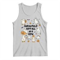 Funny Duck Ghost Halloween Tank Top Most Definitely Not All In A Row - Wonder Print Shop