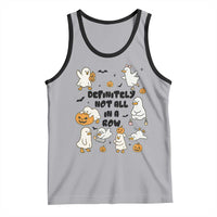 Funny Duck Ghost Halloween Tank Top Most Definitely Not All In A Row - Wonder Print Shop