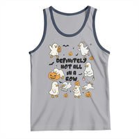 Funny Duck Ghost Halloween Tank Top Most Definitely Not All In A Row - Wonder Print Shop