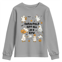 Funny Duck Ghost Halloween Youth Sweatshirt Most Definitely Not All In A Row - Wonder Print Shop