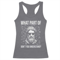 Funny Math Teacher Racerback Tank Top What Part Of Do Not You Understand - Wonder Print Shop