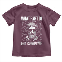 Funny Math Teacher Toddler T Shirt What Part Of Do Not You Understand - Wonder Print Shop