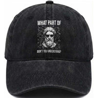 Funny Math Teacher Washed Cotton Baseball Cap What Part Of Do Not You Understand