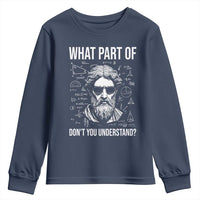 Funny Math Teacher Youth Sweatshirt What Part Of Do Not You Understand - Wonder Print Shop