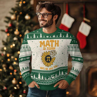 Funny Math Teacher Back To School Ugly Christmas Sweater Math Is Tough But So Are You - Wonder Print Shop