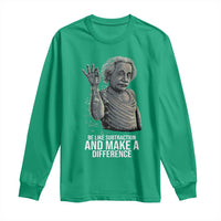 Funny Math Teacher Long Sleeve Shirt Be Like Subtraction And Make A Difference - Wonder Print Shop
