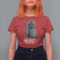 Funny Math Teacher T Shirt For Women Be Like Subtraction And Make A Difference - Wonder Print Shop