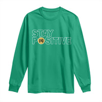 Funny Math Long Sleeve Shirt Absolute Value Stay Positive - Wonder Print Shop