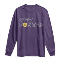Funny Math Long Sleeve Shirt Absolute Value Stay Positive - Wonder Print Shop