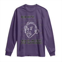 Dear Math Grow Up And Solve Your Own Problems Long Sleeve Shirt Funny Math Saying - Wonder Print Shop