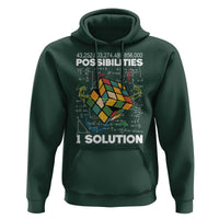 Funny Speed Cubing Hoodie One Solution Math Puzzle Cube - Wonder Print Shop